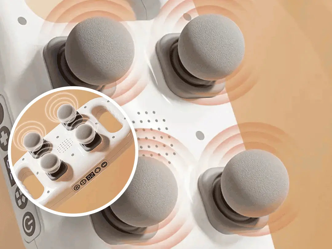 Masajeador de Tejido Profundo 4 Cabezas con Temporizador Inteligente