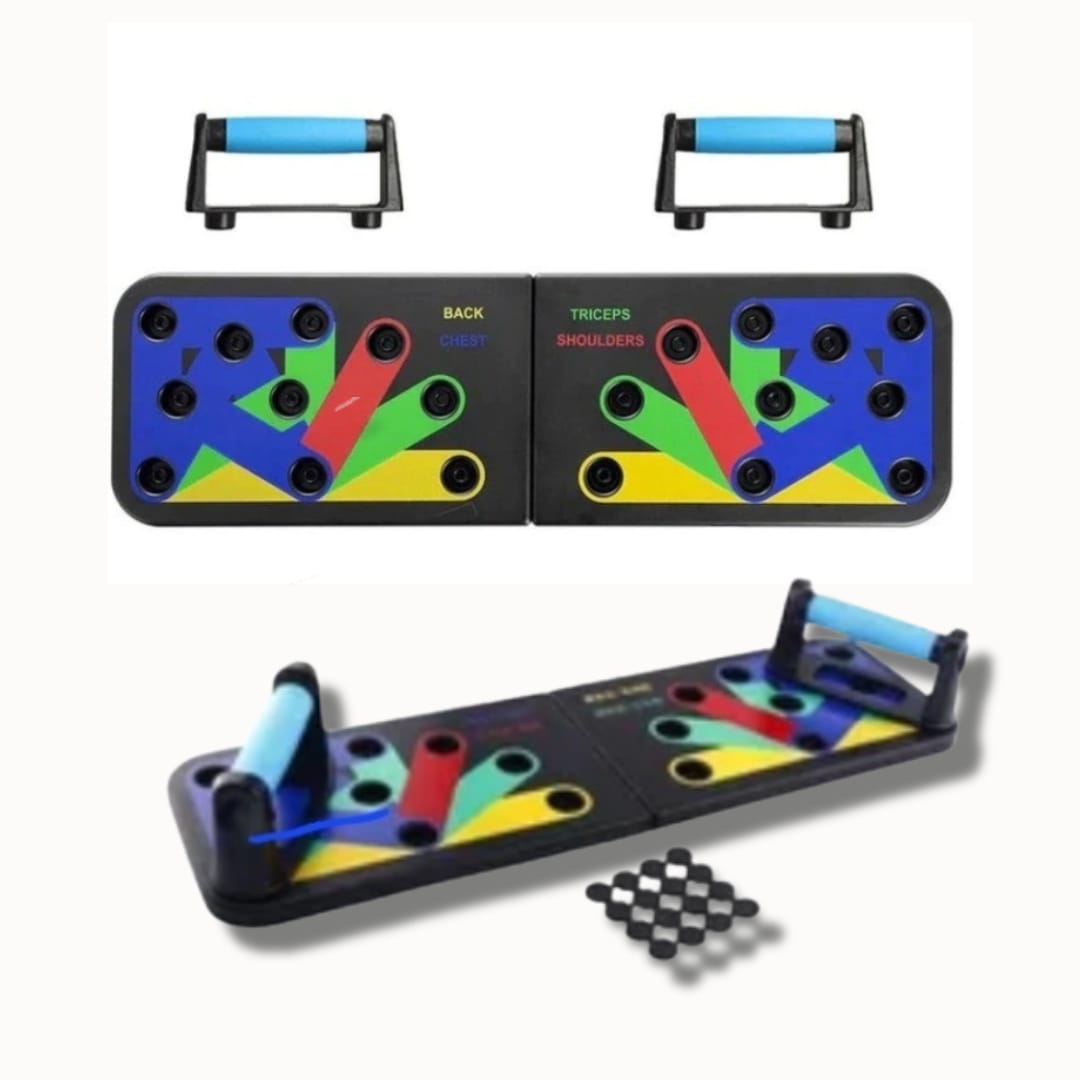 Tablero Push-Up Multifuncional con Guía de Ejercicios