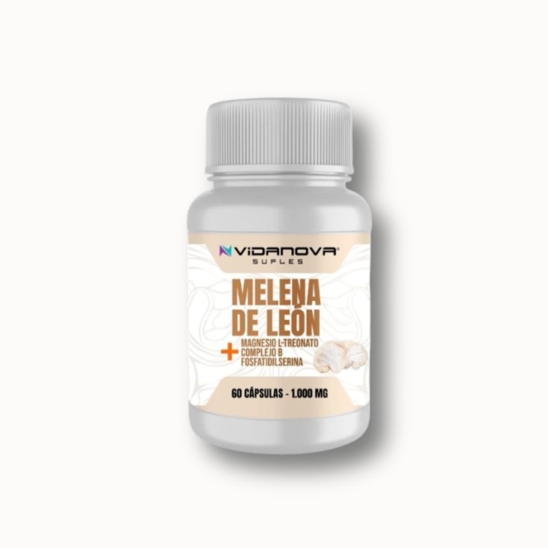 Melena de León Fortificada – 60 Cápsulas para tu Cerebro y Sistema Nervioso 🧠⚡