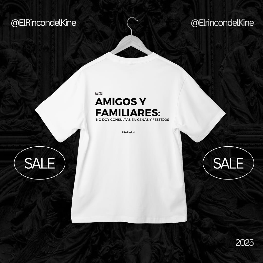 Polera “Aviso: Amigos y Familiares”